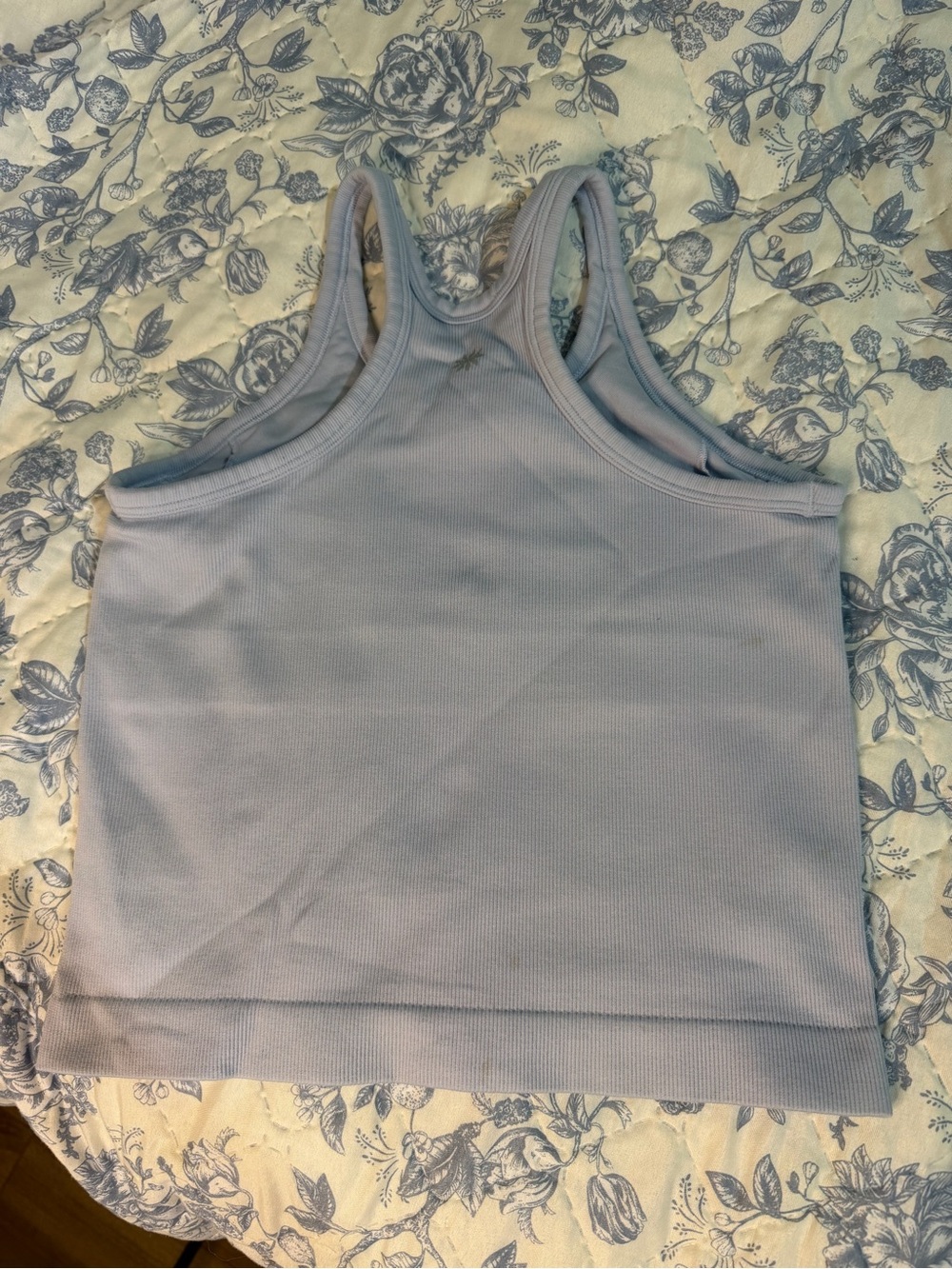 💜Athleta Girls Blue Ribbed Racerback Tank - Picture 3 of 6